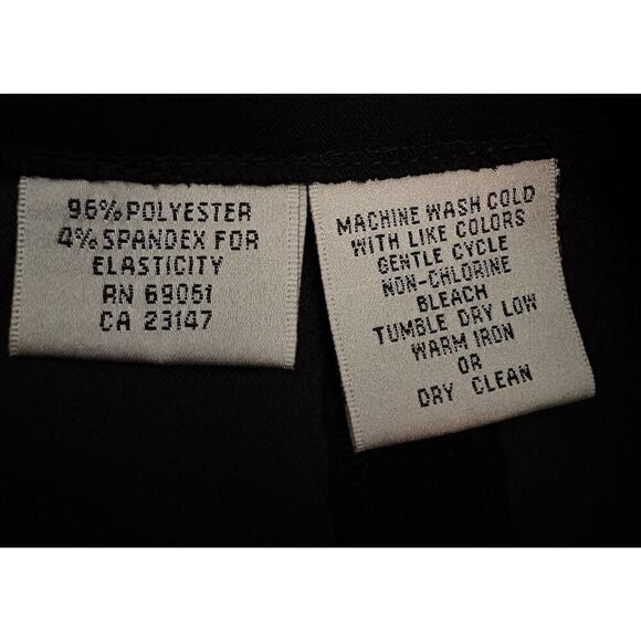 Talbots Black Vegan Faux Suede Pencil Skirt Career Stretch Womens Size 10 (1405) - Picture 5 of 5